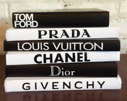 Chanel Dior Louis Vuitton Prada This Fabulous Luxury Designer Inspired Book Set Is Crafted From Real No Girl Bedroom Decor Black Decor White Home Decor