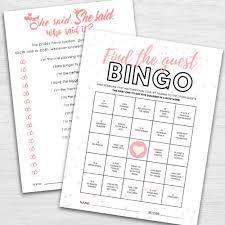 Some of these questions also focus on the groom and wedding, letting attendees learn more about the celebrations leading up to the big day. 100 Bridal Shower Game Questions Free Printables