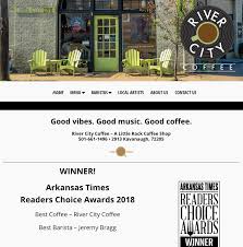 Each barista is featured on their website and includes a short description as to why they enjoy making coffee for the folks in little rock. River City Coffee Quartzlight Marketing