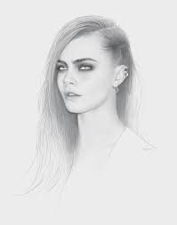 Cara Delevingne An Art Print By Moises Rodriguez Portrait Cara Delevingne Portrait Art