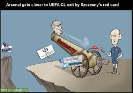 His alias was speedy whilst partnered with green arrow, but became red arrow after his separation from his former mentor. Cartoon Arsenal Gets Closer To Uefa Cl Exit By Szczesny S Red Card Troll Football