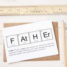 Funny Father Elements Card Periodic Table Fathers Day Teachers Day Card Funny Birthday Cards Birthday Greeting Cards