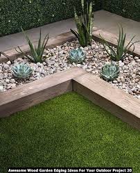 awesome wood garden edging ideas for your outdoor project bordure de jardin en pierre decoration jardin exterieur deco exterieur jardin