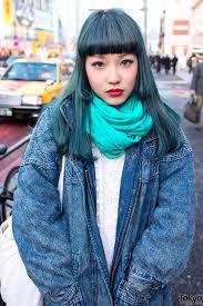 Pastel green hair dark green hair aqua hair green hair colors colorful hair turquoise hair color synthetic lace front wigs mermaid hair hair painting. Aqua Green Hair In Harajuku Tokyo Fashion