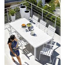 Gartentisch Aus Plastik In Holzoptik Und Aluminium B 230 Cm Weiss Portofino Portofino Gartentisch Gartensessel Gartenmobel Sets