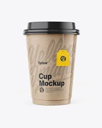 Download Free Psd Mockup Kraft Cup Mockup Front View Object Mockups PSD Mockup Templates