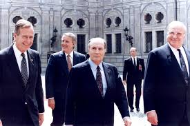 French president françois mitterrand and german chancellor helmut kohl in 1984 at douaumont cemetery. George Bush Francois Mitterrand Helmut Kohl Never Was