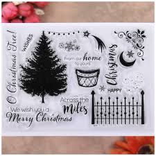 Christmas gift ideas are not new and are also considered as a ritual. Arts Crafts Sewing Kwellam Merry Christmas Wishes Christmas Tree Snowflake Star Clear Stamps For Card Making Decoration And Diy Scrapbooking Home Geniemensch Com