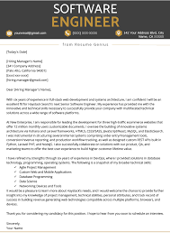 Software Engineer Cover Letter Example Writing Tips Resume Genius