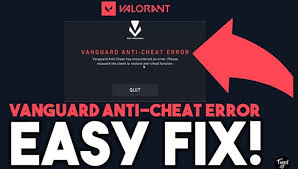How To Fix Vanguard Anti Cheat Error In Valorant Riot Valorant Guide