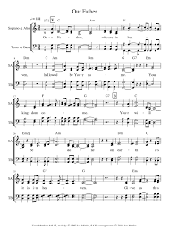 Download Our Father Lord S Prayer For Satb Choir Sheet Music For Vocals Satb Download And Print In Pdf Or Midi Free Sheet Music For The Lord S Prayer By Augustus Voigt Musescore Com