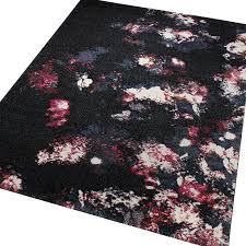 Black And Pink Rug Nocturnal Flowers Rugs 2657 090 In Black And Pink By Esprit80x150cm 5 0 X2 6 Rugs Pink Shades Of Black