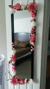 My Diy Body Mirror Flower Mirror Diy Flower Mirror Bedroom Diy