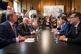 Hintergrund ist die vorstellung des sicherheitsberichts 2016. Horst Seehofer Heinz Christian Strache Sebastian Kurz Herbert Kickl Herbert Kickl Photos Zimbio