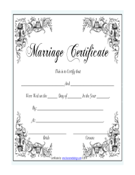 An optional certificate of marriage keepsake is available for $1.00, only at the time the marriage license is issued. Virtual Marriage Certificate Fill Online Printable Fillable Blank Pdffiller