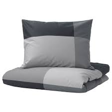 Brunkrissla Komplet Poscieli Czarny 150x200 50x60 Cm Dodaj Do Koszyka Ikea Ikea Quilt Cover Pillow Cases