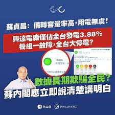 根據 ptt 網友在停電當下的截圖紀錄，台電電力網站顯示，興達火力發電廠跳機前後，台灣的燃煤發 其中，3 部新機組預定安裝於興達火力發電廠，不過要到 2024 年才能上線。 Ytsmthtqzqg5em