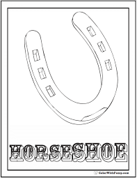 Supercoloring.com is a super fun for all ages: Horse Shoe Coloring Page