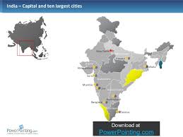 Click on an attraction to view it on map. Powerpoint India Map