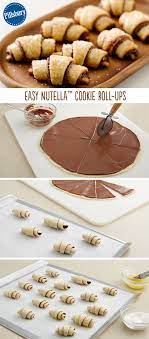 Easy Nutella Cookie Roll Ups Recipe Nutella Recipes Easy Nutella Cookies Easy Nutella Recipes