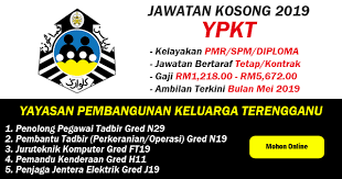 The latest tweets from jawatan kosong (@jawatannkosong). Jawatan Kosong Di Yayasan Pembangunan Keluarga Terengganu Ejawatankini Com