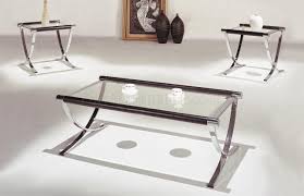 Chrome table legs furniture parts & accessories. Set Of Glass Top Contemporary Coffee End Tables W Chrome Legs