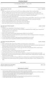 analyst actuarial resume sample