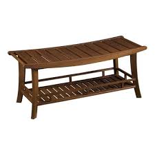 Boston Loft Furnishings Darson Large Shower Stool Bench Shower Stool Large Shower Teak Bench Outdoor