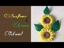 Sunflower Leaf Tutorial How To Make Flower Cutter With Empty Tin Can Using Simple Tools Youtube Sunflower Leaves Flower Making Flowers