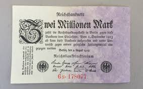 Banknote German Reich Deutschland Two Million Mark 1923 Etsy Bank Notes Deutschland German