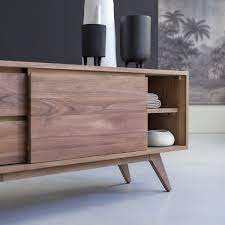 Tv schrank messina aus nussbaum. Tv Schrank Aus Nussbaum 130 Cm Stauraum Furs Esszimmer Tikamoon
