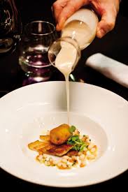 We sat right in front of the open kitchen and it was really amazing seeing all the effort going into each dish. Caelis Restaurant Barcelona Michelin Starred