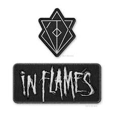 A fan of the swedish metal/death metal/thrash band, in flames. Bravado Jesterhead And Logo In Flames 2er Aufnaher Set