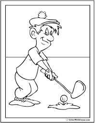 Family, people, jobs color pages. Golf Coloring Pages Customize And Print Pdf