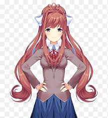 Doki doki literature club and all associated trademarks and characters are property of team salvato, and use is in accordance with their publicly available ip guidelines. Monika Png Images Pngegg
