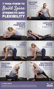 1)reclined supine twist a reclined supine twist provides a great stretch if your lower back is tight. 7 Yoga Poses To Increase Spine Strength And Flexibility Easy Yoga Workouts Exercise Workout