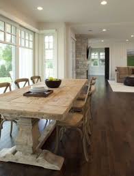 Remodelaholic How To Mix Wood Tones Like A Pro Country Dining Rooms Dining Design Craftsman Dining Room