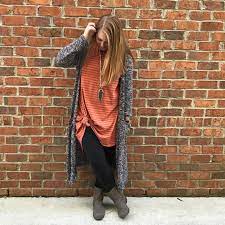 How To Knot Your Carly Layers Duster Cardigan Lularoe Lularoe Style Lularoe Outfit Lu Lularoe Sarah Outfits Lularoe Fall Outfits Lularoe Outfits Leggings