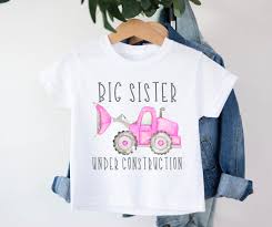 Big Sister T-shirt, Big Sister Under Construction T-shirt, Promoted to Big  Sister, Pregnancy Announcement, I'm Going to Be A Big Sister