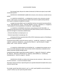 2 termeni a si b se afla in raport de concordanta daca extensiunile lor au in comun cel putin un obiect. Raporturi Logice Intre Temeni Docx