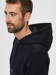 Buy Selected Homme Jackson Hood Sweat Black