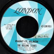 Stones Black And Blue Billboard Rolling Stones Paint It Black 45 Rolling Stones Stone Painting Stone