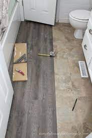 Hello Friends And Happy Friday You Guys I Am So Excited To Share Today 39 S Post Let Me T Cheap Bathroom Flooring Floor Makeover Small Bathroom Tiles