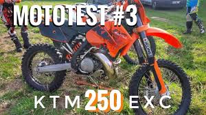 The engine produces a maximum peak output power of and a maximum torque of. Mototest 3 Ktm 250 Exc 2007 Youtube