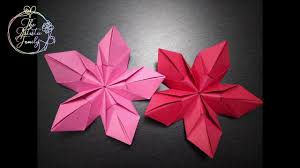 No cuts, no glue needed. How To Make Easy Origami Flower Easy Origami Flower Origami Easy Origami Flowers