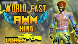 22,906 followers · gaming video creator. Freefire World Best Player Fastest Awm Player Lorem Gameplay Awm King Without Scope Open Lorem Youtube