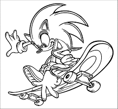 Thanks to fairy8765 for the original project baby sonic coloring contest. Sonic Skateboarding Coloring Page Free Printable Coloring Pages For Kids