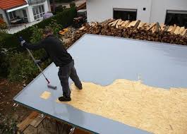 Flachdachabdichtung Auf Der Dachflache Verteilen Dachflache Garage Dach Flachdach Aufbau