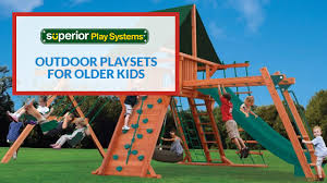 Most backyards are not level. Outdoor Playsets For Older Kids Superior Play Systems