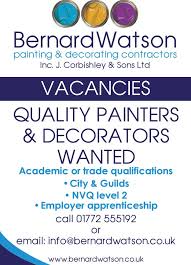If you're looking for office refurbishment or want to change the style of your living room, we will be happy to take on our painter and decorator services are primarily based in maidstone, but were able to serve a wide range of customers all throughout kent. Bernard Watson On Twitter We Are Now Hiring Job Painter Decorator Preston Lancashire